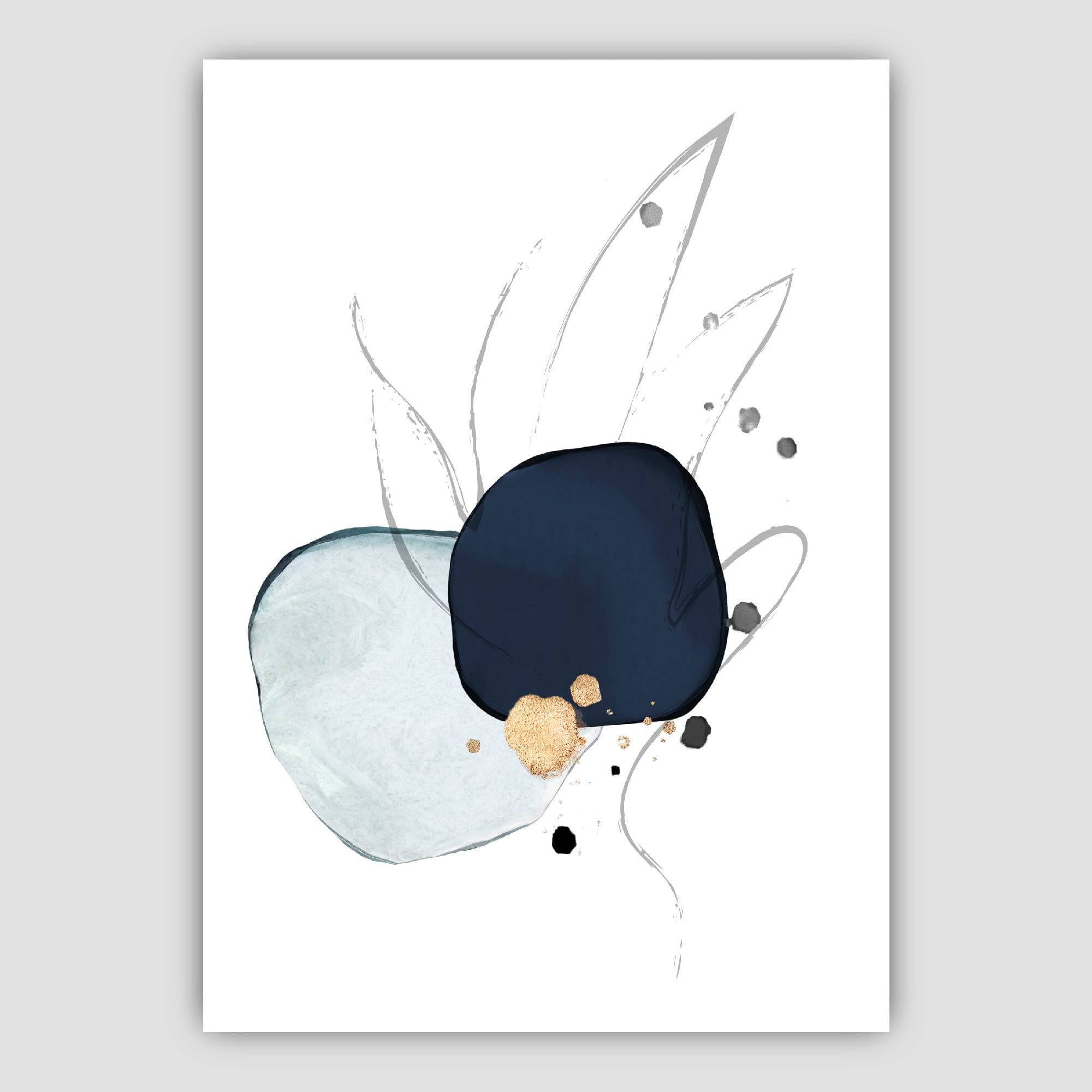 Winter Moods SNOW ANGEL Abstract Painting Print