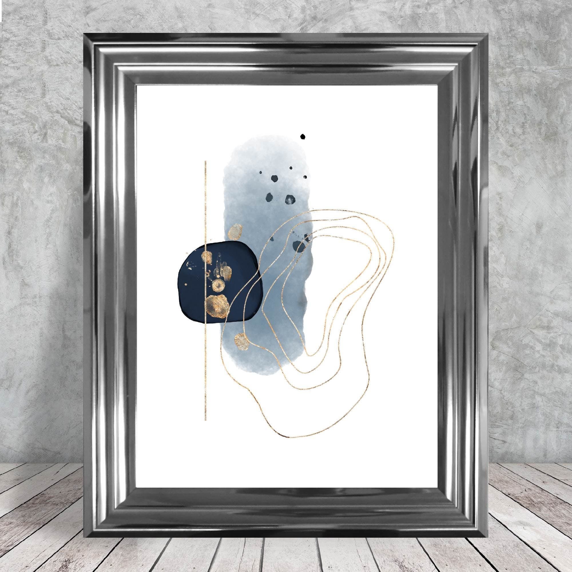 Winter Moods ICE STORM Abstract Painting Print