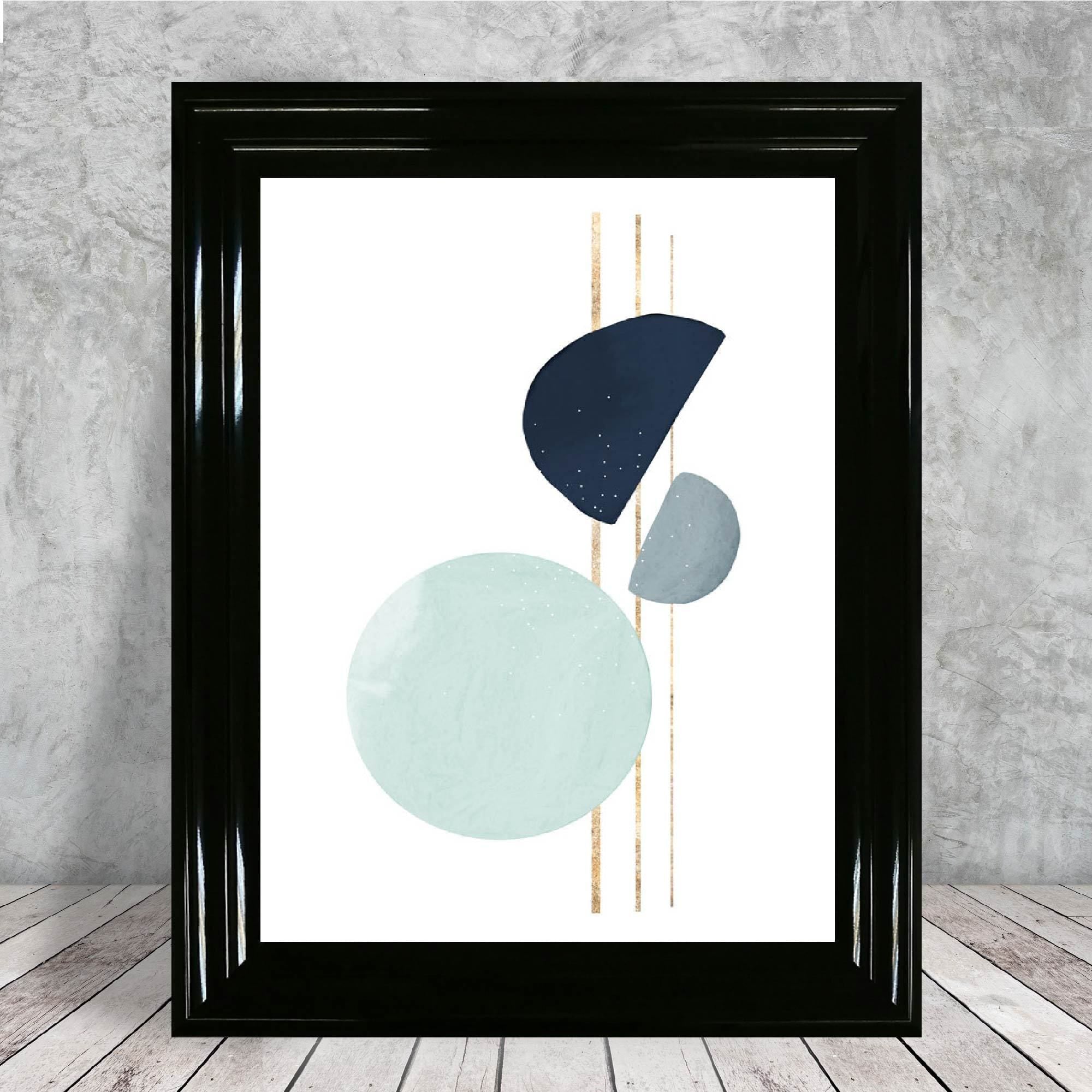 Winter Moods ICICLE Abstract Painting Print