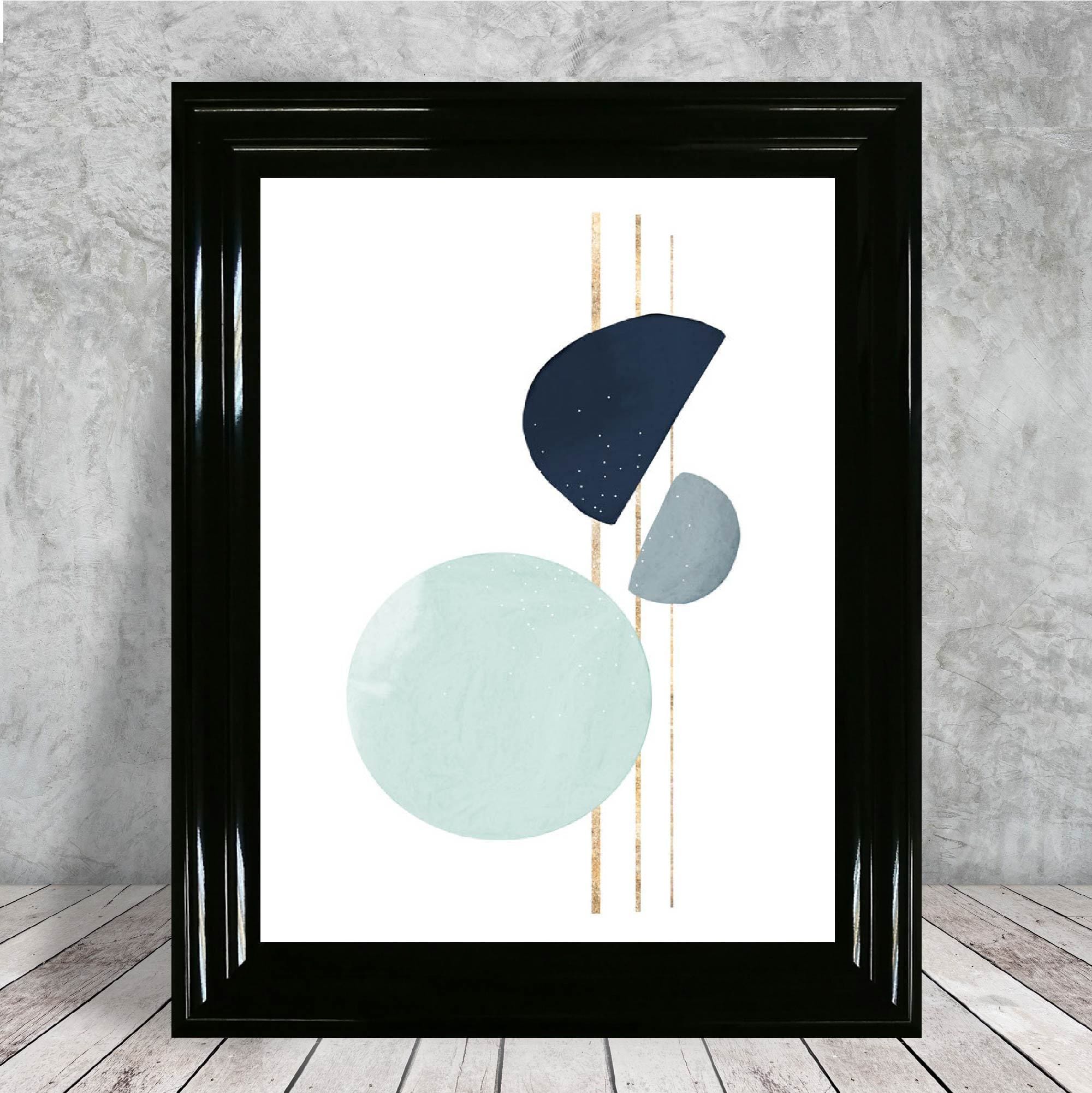 Winter Moods ICICLE Abstract Painting Print