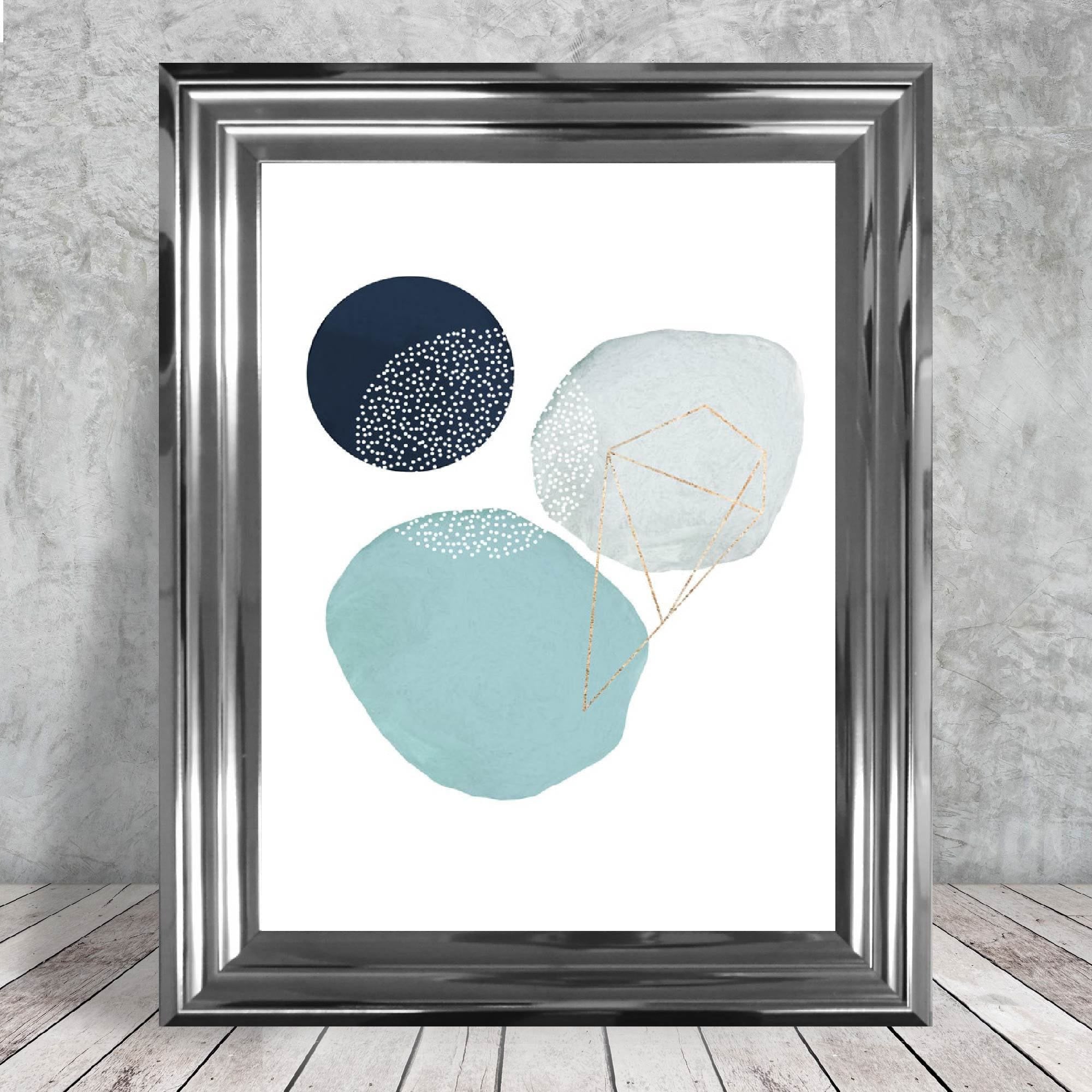 Winter Moods ICE POOLS Abstract Painting Print