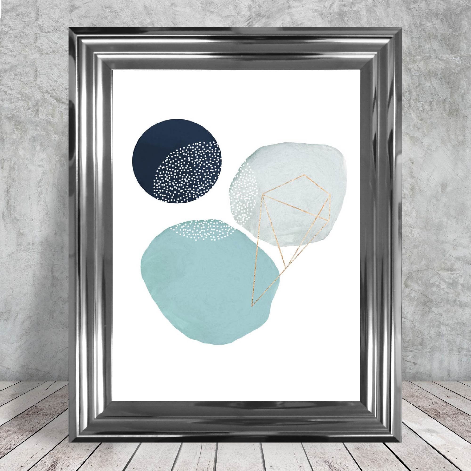 Winter Moods ICE POOLS Abstract Painting Print