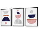 Flower Market Prints in Green, FRAMED Set of 3 with Flowers of London, Edinburgh, Dublin | Artze Wall Art UK