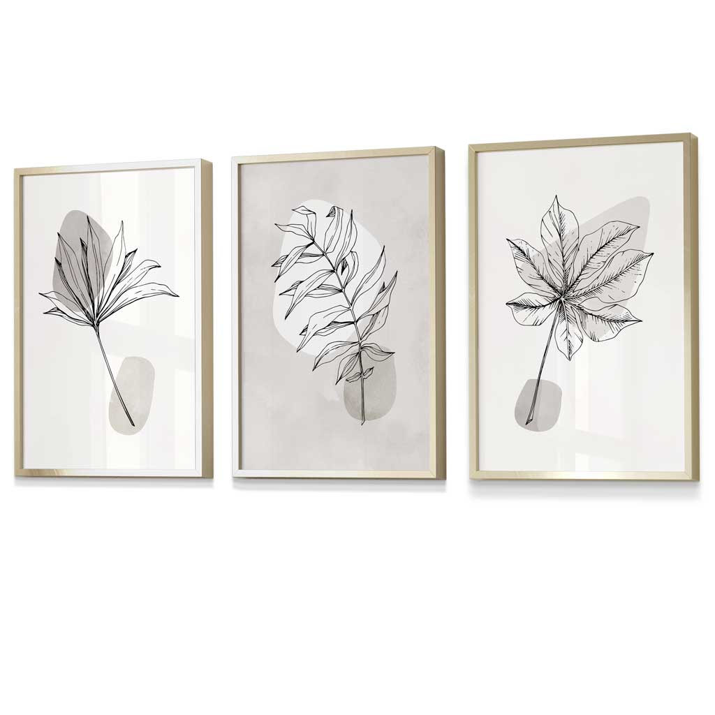 Flower Market Prints in Green, FRAMED Set of 3 with Flowers of London, Edinburgh, Dublin | Artze Wall Art UK