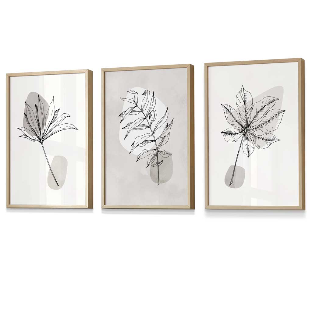 Flower Market Prints in Green, FRAMED Set of 3 with Flowers of London, Edinburgh, Dublin | Artze Wall Art UK
