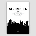 Aberdeen Scotland Skyline Cityscape Print