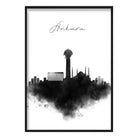 Ankara Watercolour Skyline Cityscape Print