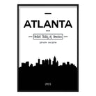 Atlanta USA Skyline Cityscape Poster