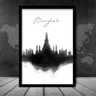 Bangkok Watercolour Skyline Cityscape Print