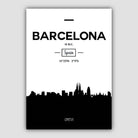 Barcelona Spain Skyline Cityscape Print
