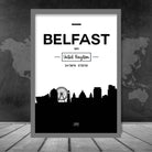 Belfast UK Skyline Cityscape Print