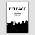 Belfast UK Skyline Cityscape Print