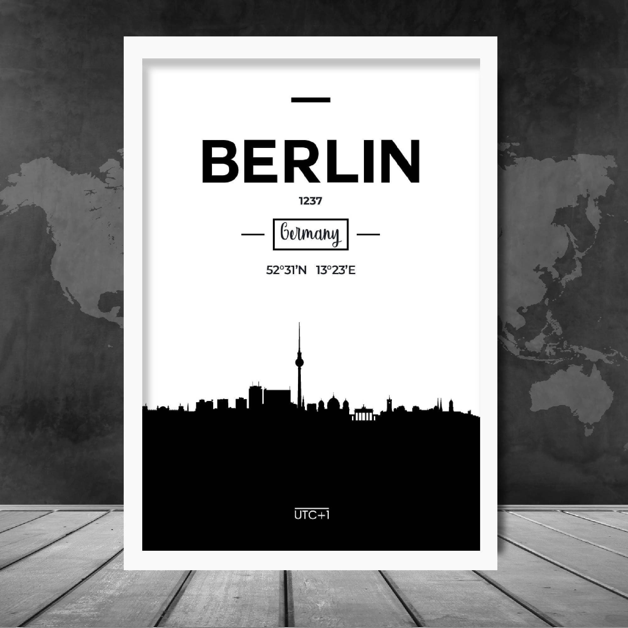 Berlin Skyline Cityscape Print