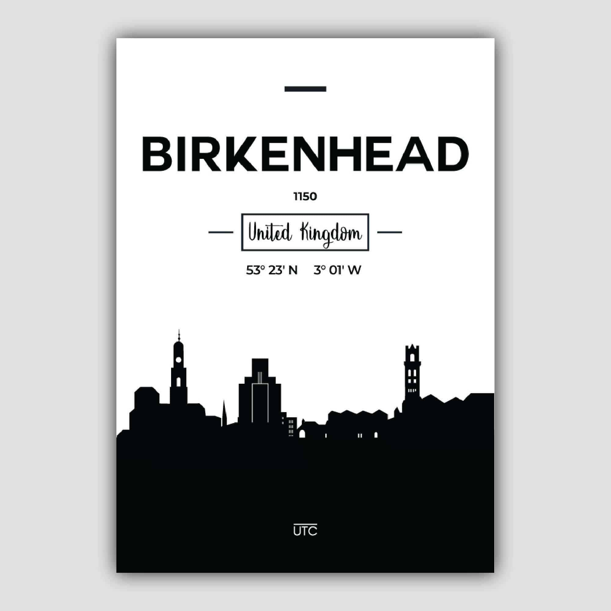 Birkenhead Skyline Cityscape Print