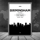 Birmingham City Skyline Cityscape Print