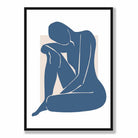 Blue Nude Matisse Inspired Wall Art Print No 1