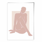 Blush Pink Nude Matisse Inspired Wall Art Print