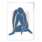 Blue Nude Matisse Inspired Wall Art Print No 2