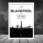 Blackpool City Skyline Cityscape Print