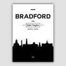 Bradford City Skyline Cityscape Print