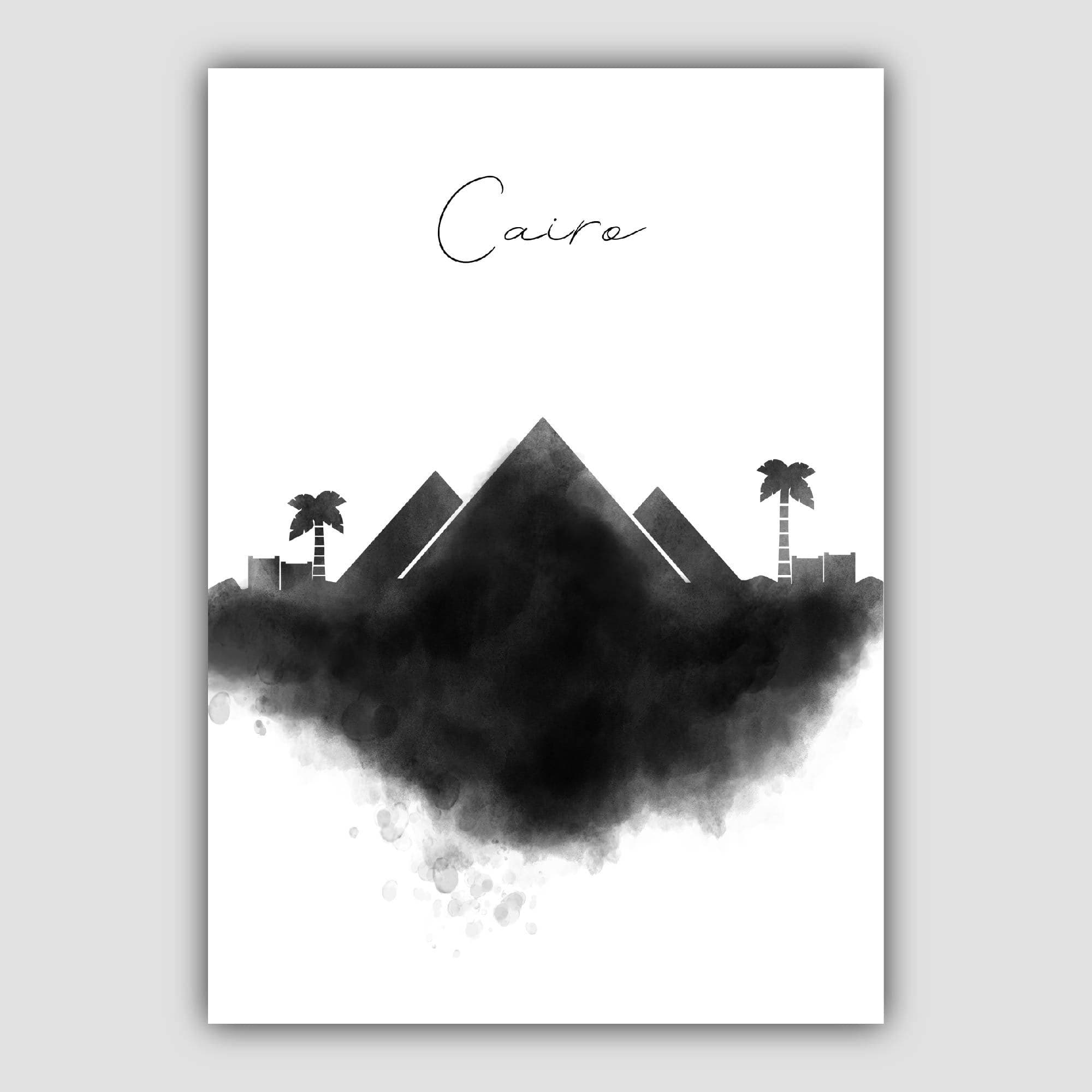 Cairo Watercolour Skyline Cityscape Print