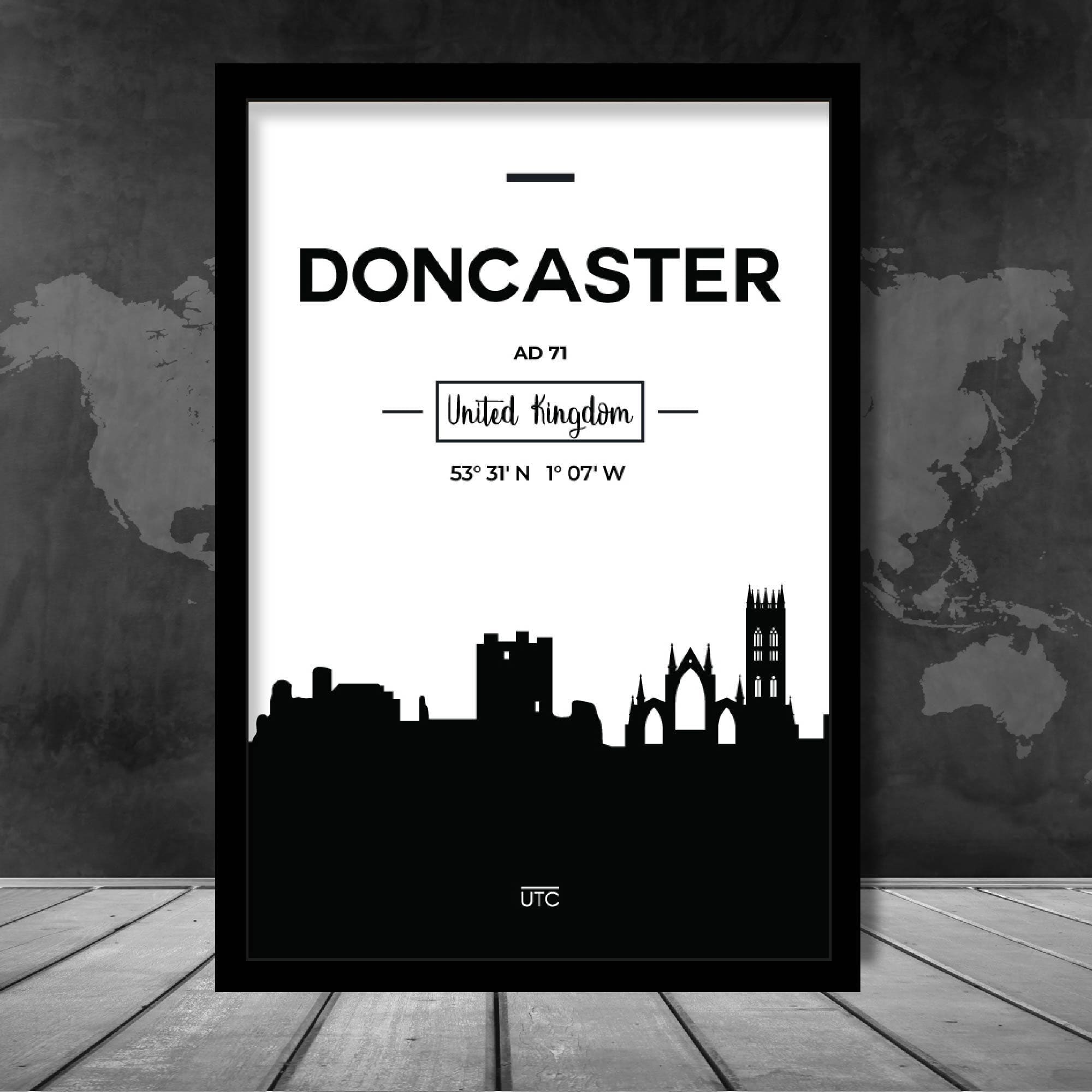 Doncaster City Skyline Cityscape Print