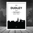 Dudley City Skyline Cityscape Print