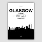 Glasgow Scotland Skyline Cityscape Print