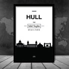 Hull City Skyline Cityscape Print