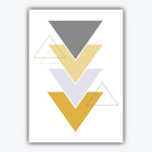 Set of 3 Scandinavian YELLOW & Grey Dolphin and Whale set Modern Art Prints