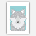 NURSERY Set of 5 FOREST Animals Gallery Wall Art Prints ORIGINAL Scandinavian Style sketch Fox Wolf Rabbit Picture Posters Artwork