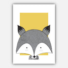 NURSERY Set of 5 FOREST Animals Gallery Wall Art Prints Yellow Bear Fox Deer Owl Rabbit ORIGINAL Scandinavian sketch Picture Posters