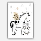 NURSERY Set of 5 PRINCESS Unicorn, So Loved, Love you to the Moon and Back Scandinavian Gallery Wall Art Prints Picture Posters
