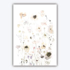 Set of 5 ORIGINAL Gallery Wall Mix of Watercolour Flowers Pink PEONIES Carnations watercolour meadow and Angel wings