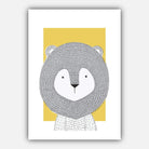 NURSERY Set of 5 JUNGLE Animals Gallery Wall Art Prints Blue Yellow Grey ORIGINAL Scandinavian Style Picture Posters Artwork