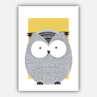 NURSERY Set of 5 FOREST Animals Gallery Wall Art Prints Yellow ORIGINAL Scandinavian Style Deer Bear Fox Owl Rabbit Picture Posters Artwork