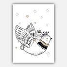 NURSERY Set of 5 PRINCESS Unicorn Bird, Little Princess, Love you to the Moon and Back Scandinavian Gallery Wall Art Prints Picture Posters