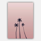 Set of 5 Gallery Navy & Blush Pink Wall Art Prints ORIGINAL ABSTRACT Botanical Palm Tree Wall Floral Pictures Posters Artwork