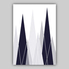 Set of 5 Gallery Wall Art Navy Blue and Grey Art Prints Jungle Art Print Elephant Lion Giraffe GEOMETRIC Wall Pictures Posters Artwork