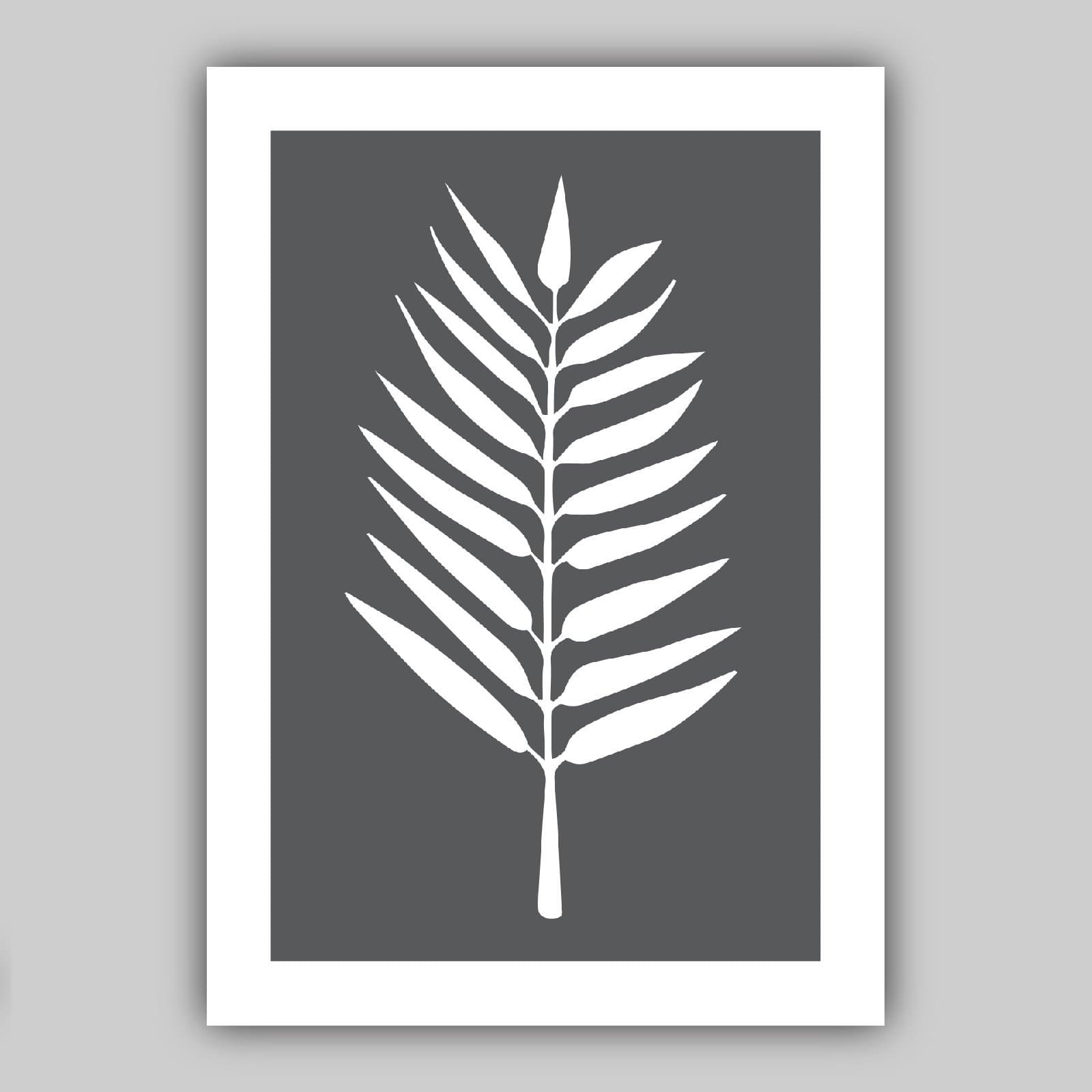 Set of 3 Duck Egg Blue Grey and White Tropical Gallery Wall Art Prints