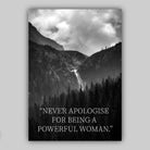 Set of 3 FASHION Strong WARRIOR Woman Powerful Quote Art Prints