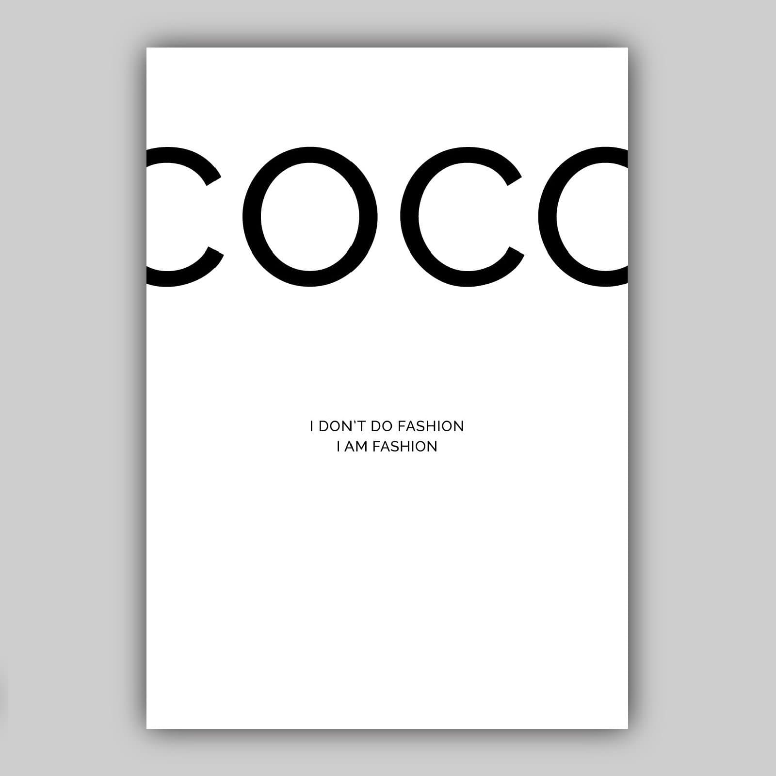 Set of 3 Black and White Fashion Quote Art Prints