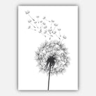 DANDELIONS Set of 3 Gallery Wall Sketch Art Prints