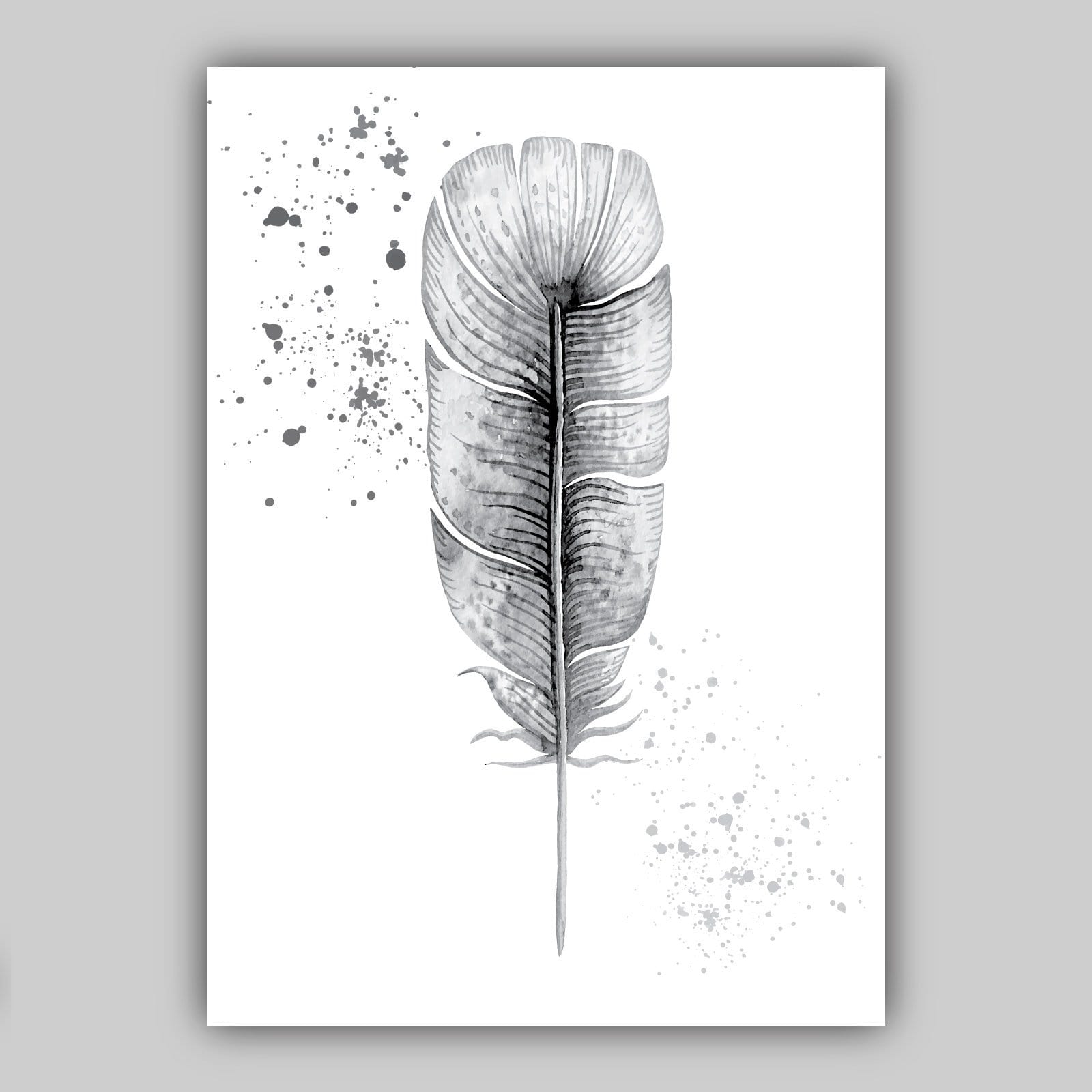 FEATHERS Set of 3 Gallery Wall Art Prints