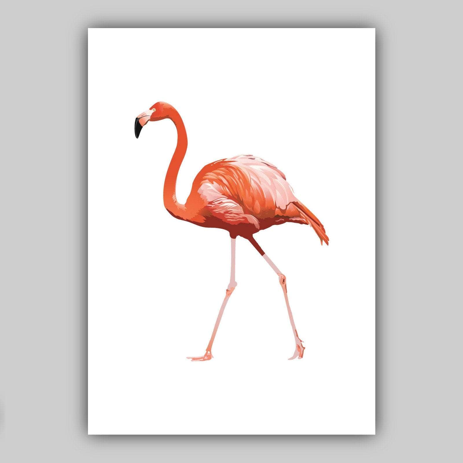 Pink Flamingo Set of 3 Gallery Wall Art Prints Minimal Artwork