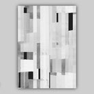 Set of 3 Abstract Black and White Blocks Art Prints