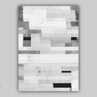 Set of 3 Abstract Black and White Blocks Art Prints