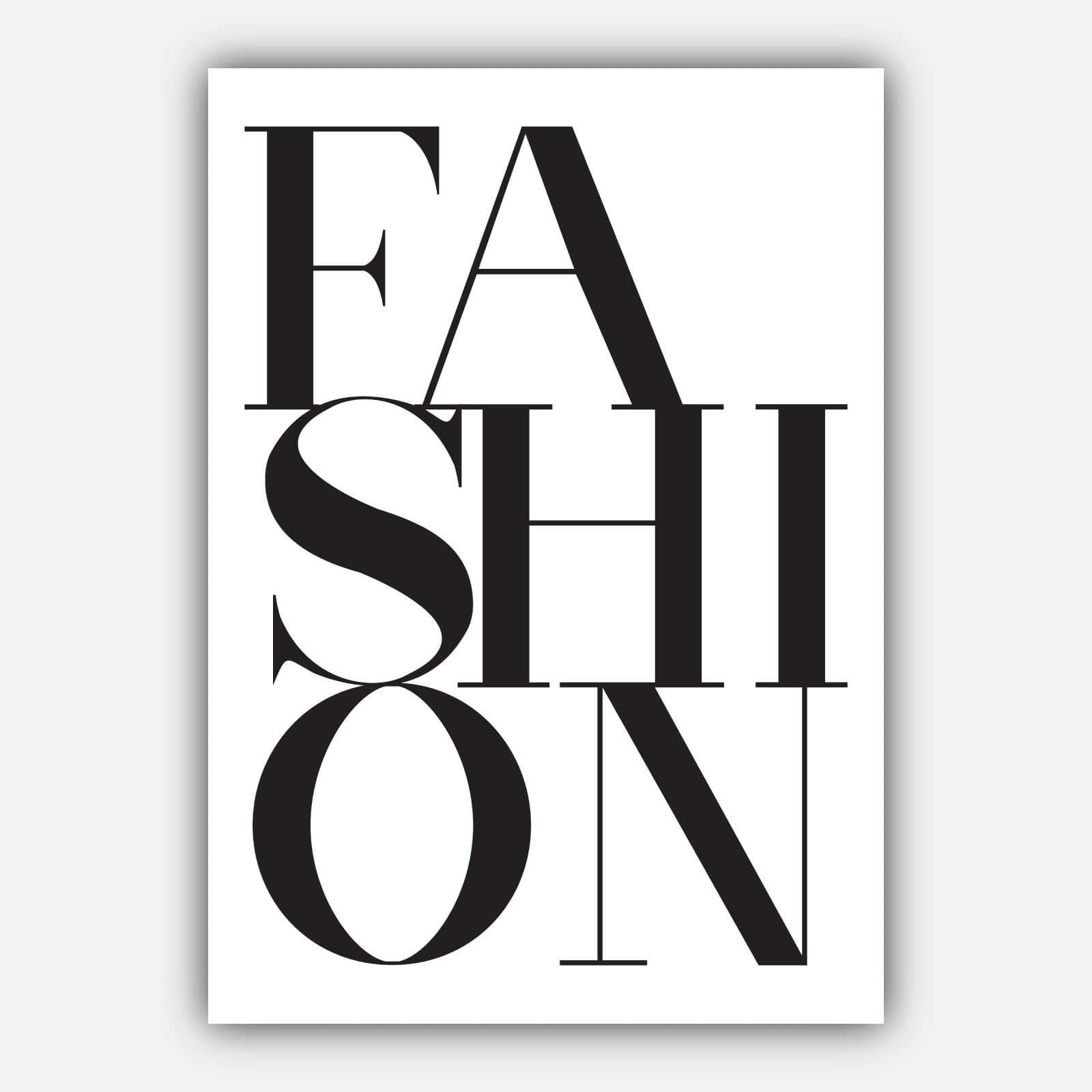 Set of 3 Black and White Fashion Quote Art Prints