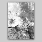 Set of 3 Abstract Art Prints of Paintings Black White Grey Wall Art Print