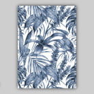 BOTANICAL Set of 3 Navy Blue Floral Art PRINTS